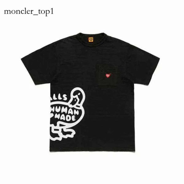 Men's Top Human Human Made Brand Designer Pocket Summer Limited T-shirt Men Women Mulheres de alta qualidade Camiseta de pato Top Tees 7939