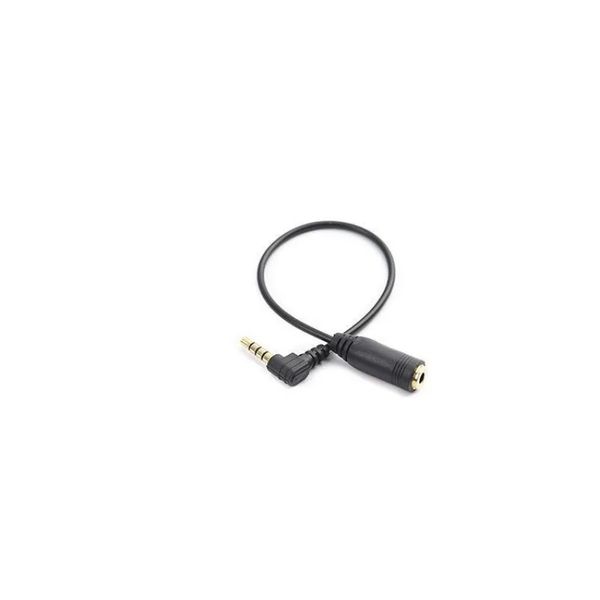 NEU 2024 GOLDSPLATTER 3,5-MM-Mobilfunk-Kopfhöreradapter CTIA und OMTP Standard Black Universal Conversion Cable Elbowfor CTIA und OMTP für