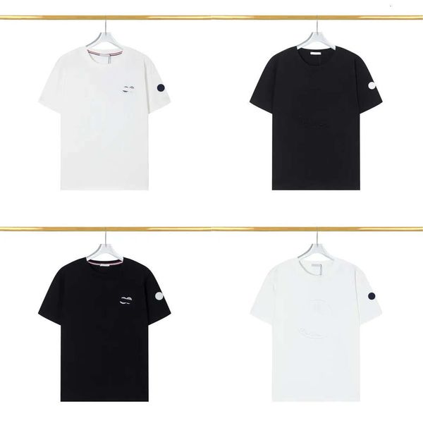 2024 Herren neuer Frauendesigner Summer Fashion Stickerei Klassischer Muster Buchstaben Pure Cotton Round Neck Halbschlärm T-Shirt Casual Clothing M-XXXL