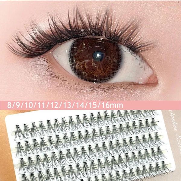 Falsche Wimpern 100pcs DIY Cluster Individuelle Wimpernverlängerung Mix Wimpern natürliche segmentierte Bündel Make -up -Werkzeuge Lieferungen