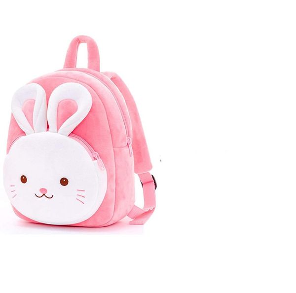 Baby Luxurys Bagskorean Backpack Plush Bunny Borsa ricamato animale per animali ricamato Soft3565313