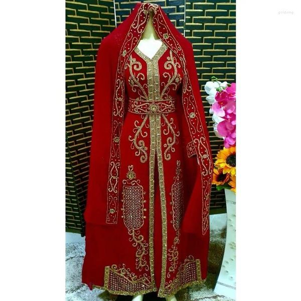 Abbigliamento etnico Abito africano Fancy Abaya Dubai Caftan Formale in rilievo caftano marocchino per donne