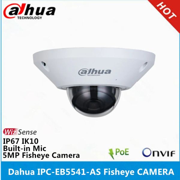 Lens Dahua IPCEB5541AS PANORAMA 180 gradi MIC CORTINE IP67 IK10 5MP Wizmind Network Fisheye Camera