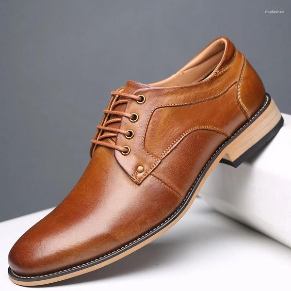 Kleiderschuhe Top Marke Bimooth Men Derby Echtes Kuhleder Formal Italiano Stil Luxusschuh für Mann Größe 13 8805