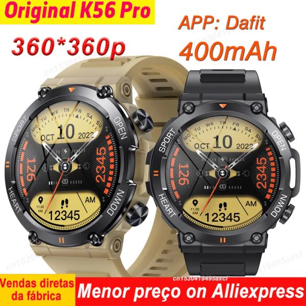 Controllo K56 Pro Smart Watch for Men Bluetooth Sport 400Mah Long Standby 1,39 pollici 360*360 HD Screen Outdoors Smartwatch