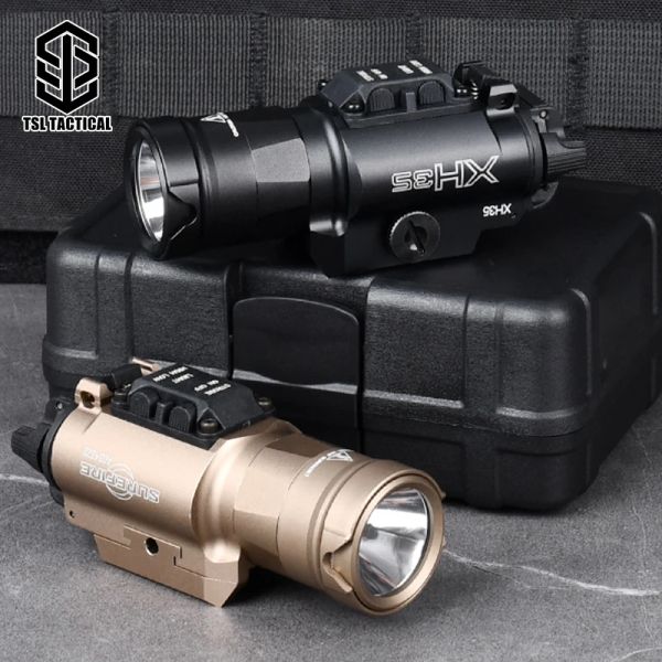 Scopes airsoft xh35 x300 surefir Scout Light Tactical Hanging Pistol Flashlight 800 Lumens Fit 20 мм Picatinny Rail Hunting Lamp