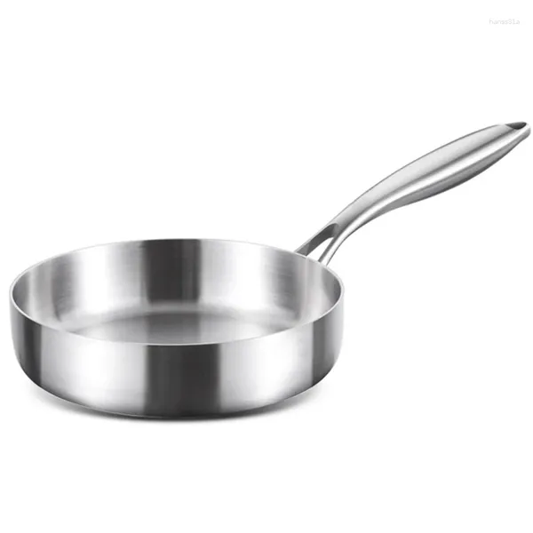 Pans 316 Friggere in acciaio inossidabile Panna mini-fritta per 1-2 persona 16/18 cm di pentola di cottura da cucina per uso generale e pentola a induzione