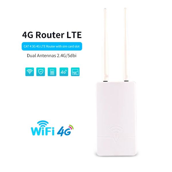 Router router outdoor 4g wifi 150mbps wi fi fiti con scheda sim tutti mete wifi waterproof booster estender per fotocamera IP