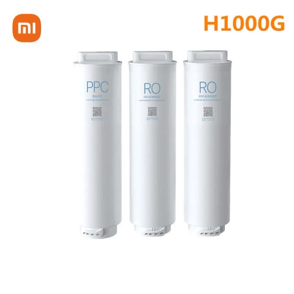 Arındırıcılar Orijinal Xiaomi Su Arıtanı H1000G PPC Kompozit/RO Ters Ozmoz Filtre Elemanı Değiştirme Parçalar Aksesuarları