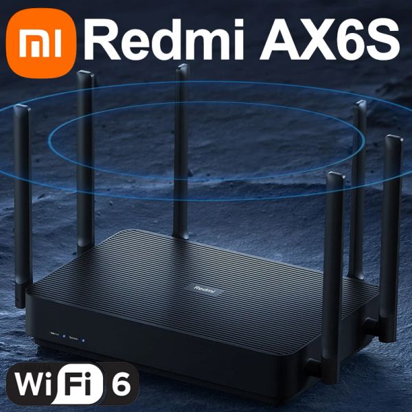 Маршрутизаторы xiaomi redmi ax6s wifi маршрутизатор 3200 Мбит / с сетки Wi -Fi 6 2,4G 5GGHz Dual -Creatures