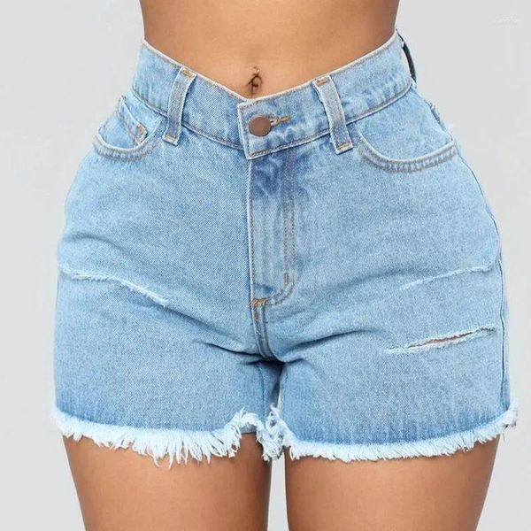 Frauen Shorts Women Hohe Taille 2024 Sommer Jeans Freizeit Beach Bottom sexy Slim Denim Mujer Femme