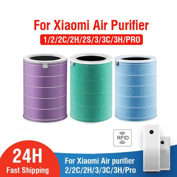 Очистки замены воздушного фильтра для очистителя воздуха Xiaomi 1/2/2S/2C/3/3C/3H PRO для фильтров воздуха MI с активированным углеродным фильтром