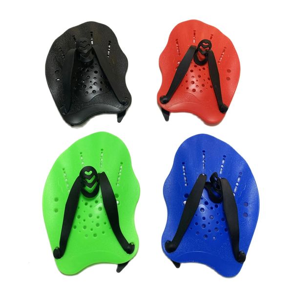 Schwimmpaddel Training Verstellbares Handnetzhandschuhe Padflossen Flipper Hand Flossen Flipper Palm für Männer Frauen Kinder 240411