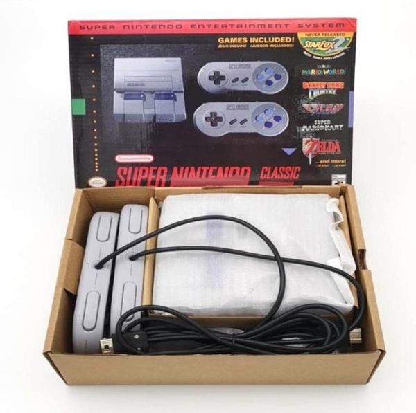 Super Mini Nostalgic Host Game Consoles 21 TV -Videospiele Handheld -Player für SNES 16 -Bit -Spiele mit Einzelhandelskasten1999416