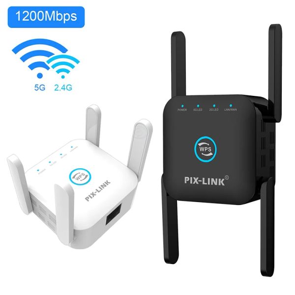 Router 5G Wifi Repeater Wifi Riceater 5GHz WiFi 1200m Router WiFi Extender Long Range 2.4G Wi Fi Booster WiFi Segnale Accesso Punto di accesso