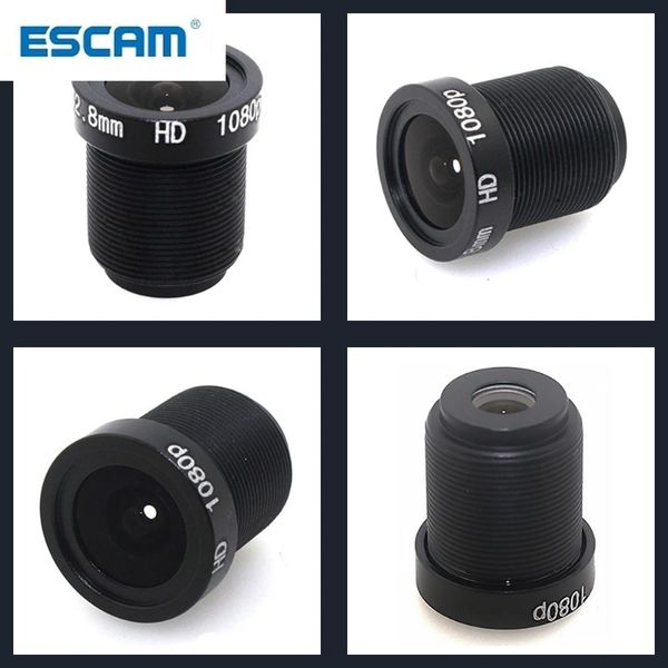 Neues Escam 1080p 2,8/3,6/6mm CCTV -Objektiv -Überwachungsüberwachungsobjektiv M12 2MP Blende F1.8, 1/2,5 