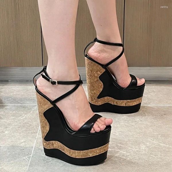 Сандалии 2024 Женская платформа Ultra High Celse Heels.