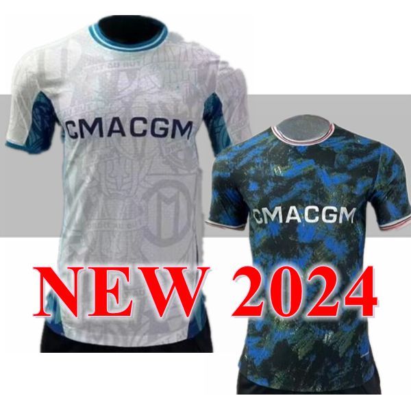 2024 2025 Maillot Marseilles Fußballtrikots Fußgüter Guendouzi Alexis Payet Claus Football -Hemds Männer Verermte unter Om Olympique Vitinha -Fans Spieler