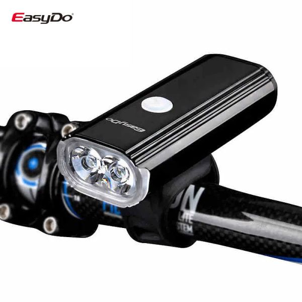 Lichter Easydo EL1110 Dual XPG LED -Scheinwerfer Legierung Gehäuse 4400mAh Batterie 1000Lumen 360 Grad Drehung Fahrrad Leuchte vordere Laterne