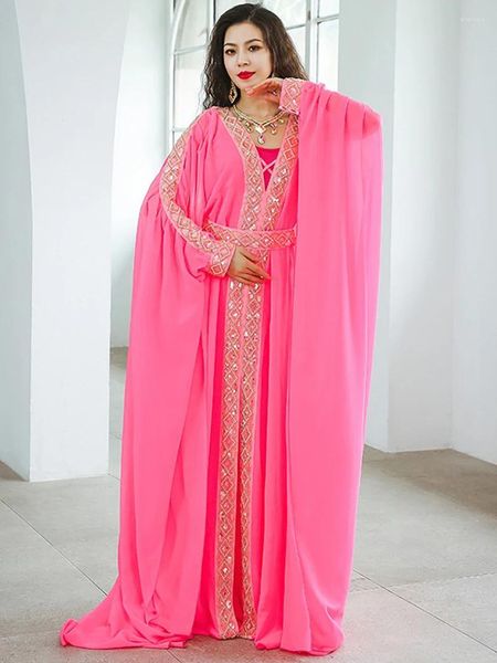Стадия носить взрослые женщины флэшон Бриллиантовая танцевальная одежда Халиги Халиджи наряда в поясной одежде.