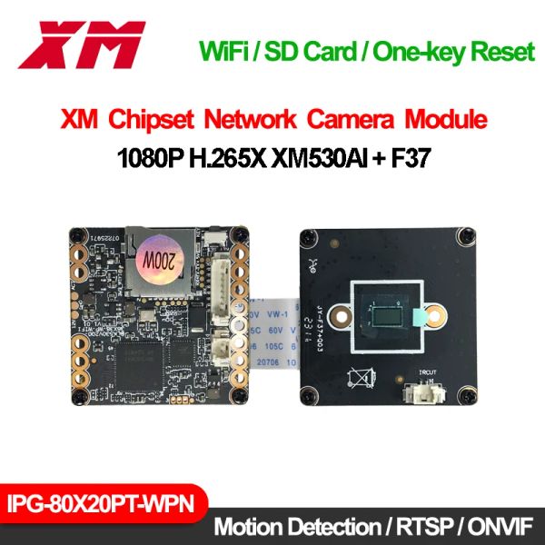 Controle 1080p Wireless Camera Board Xmeye Controle remoto Smart Home AI Detecção de movimento humano ONVIF RTSP Câmeras de vigilância com WiFi