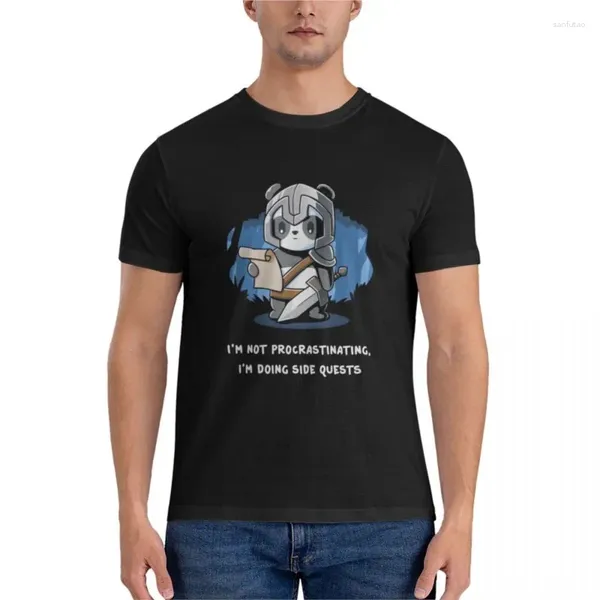 Polo maschile Non sto procrastinando facendo missioni laterali da gioco top t-shirt magliette per magliette grafiche