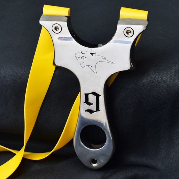 Paketler Slingshot Açık Hava Avı ve Atış Kauçuk Bant Eğitim Çantası Slingsshot Paslanmaz Çelik Avcılığı Metal Metal