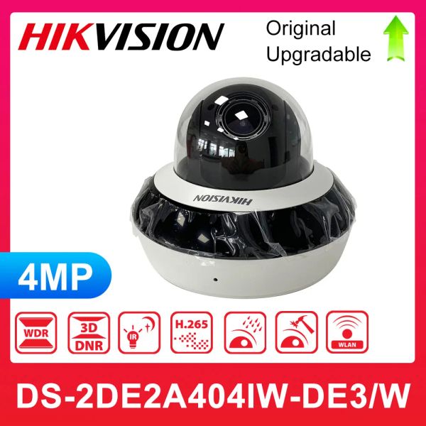 Câmeras originais hikvision mini ptz ds2de2a404iwde3 e ds2de2a404iwde3/w wifi sem fio 2inch ir poe 4mp speed cãe câmera
