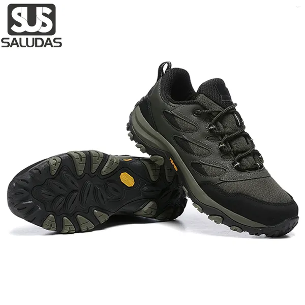 Fitness Shoes Saludas Caminhadas masculinas não deslizam tênis de corte de corte de baixo corte de trekkings de caça ao ar livre de caça ao ar livre