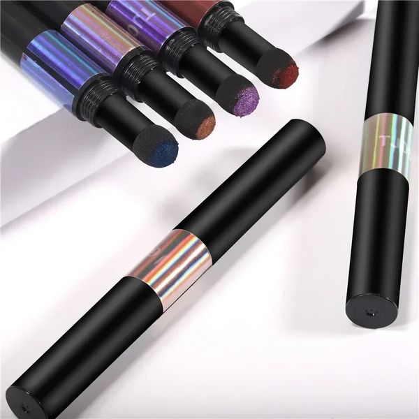 Nagelkunst Glitter Magic Mirror Stift Nagelpulver Luftkissen Holographische Laser -Fest -Chrom -Pigmente UV -Gel Maniküre Kreide -Kreidewerkzeug