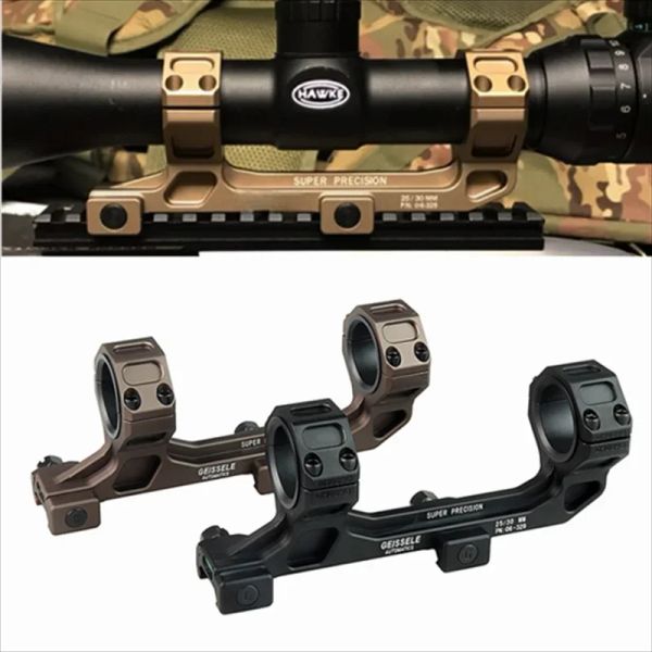 Scopes Tactical Geiss Automatics AirSoft AR15 AK47 SCOPE óptico MOLT CANTILEVER 25,4mm 30mm Montagem QD para caça ao trilho Picatinny