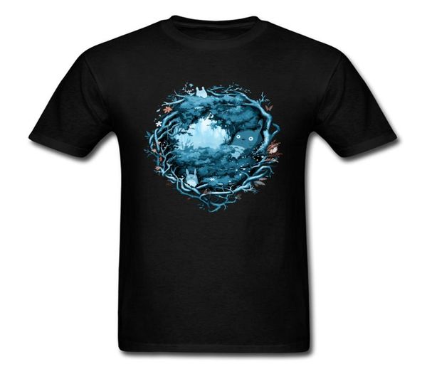 Shirt Short Forest Shirt Shirt Shirt Shirt Shirt per uomo Hiphop Darkness Environment Tshirt Men039s Anime Streewear TE9718351