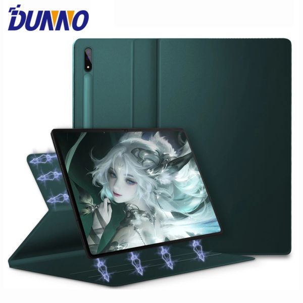 Ständer Magnetic Tablet Hülle für Samsung Galaxy Tab S6 Lite für S7/S8/S9 S7 Fe S7 S8 Plus S8 S9 Ultra mit bauter Bleistifthalterabdeckung