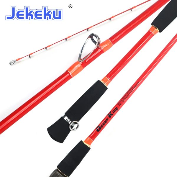 Acessórios Jekeku New Squid girando e elenco haste de pesca top top haste carbono 1,65m Haste de pesca peso 120g