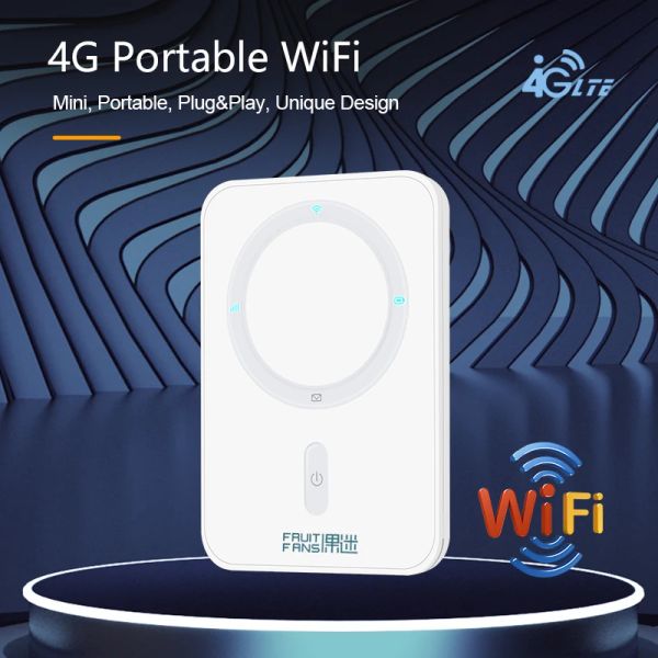 Router 4G WiFi Router Mini Router 3G 4G LTE Wireless tragbare Tasche mit mobilem Hotspot -Auto WiFi -Router mit SIM -Kartensteckplatz