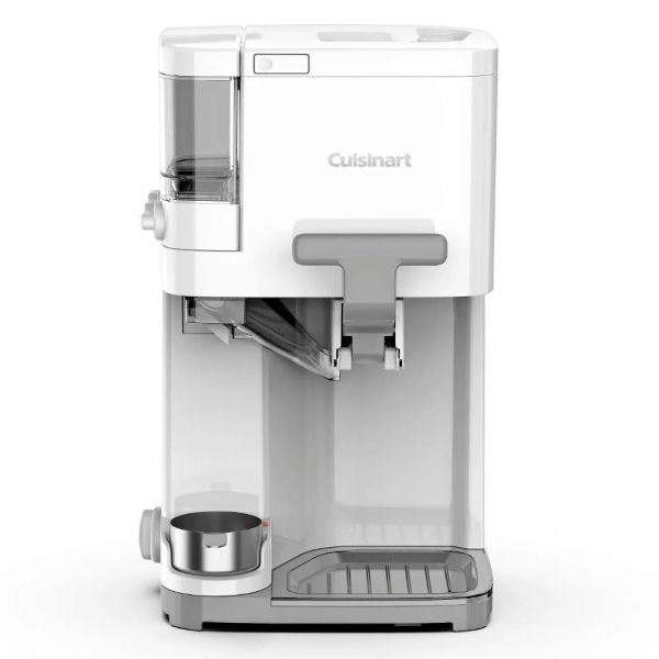 Macher Cuisinart Soft Serve Ice Cream Machine Mischen Sie es in Eismaschine für gefrorene Joghurt, Sorbet, Gelato, Getränke 1,5 Liter, Weiß