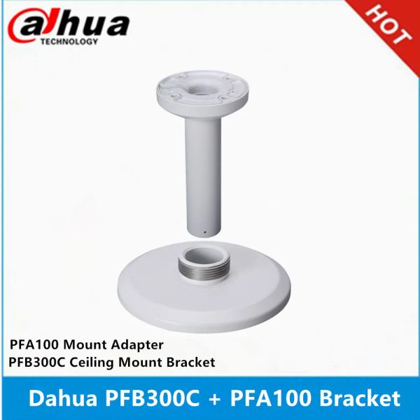 Lens Dahua PFB300C STAFFA A Monte a soffitto + Staffa di montaggio impermeabile PFA100 per IPCEBW81242ASS2 da 12 MP telecamera