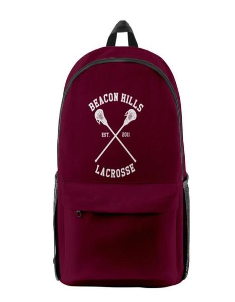 Backpack 3D Teen Wolf 24 Stilinski Oxford School Tracksuit Men Women High Teenager Girl Saco de criança Travel1112445