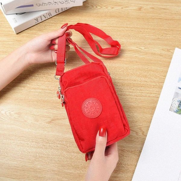 Новый спортивный кошелек Phe Sag для мобильной сумки на плечо мешочек для корпуса ремня сумочка кошелька кошелек ретро -держатель маленький сумка mey x3lm#