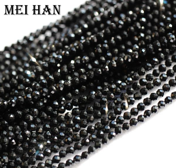 Strands Meihan Natural (10 Stränge/Set) 2mm Spinell Facette runde Samenperlen für Schmuck Making Desin DIY Armband Halskette