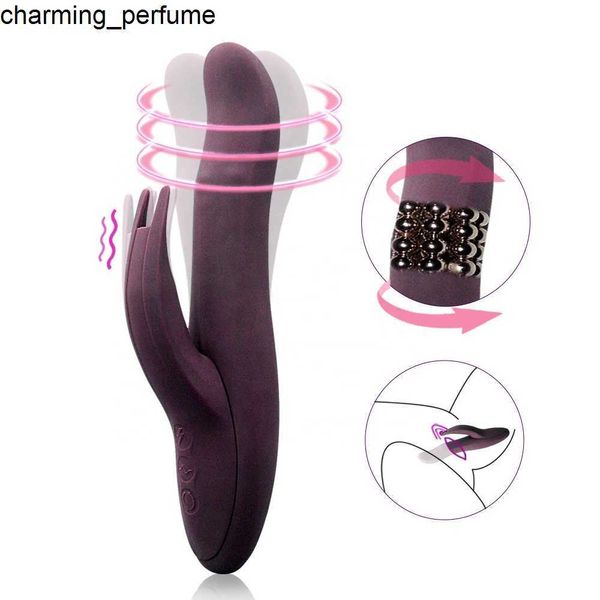 Vibrador de coelho rotativo de alto desempenho massagem feminina vibrador de vibrador para mulher clitóris vagina g estimulação