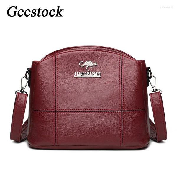 Umhängetaschen GESTOCK VINTAGE Frauen Mode Leder kleiner SHOLDER BAG Designer für weibliche Telefontasche Simple Crossbody Messenger