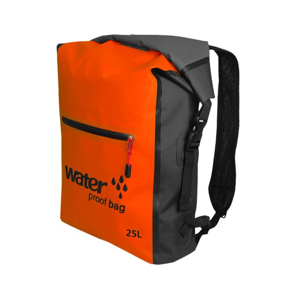 Taschen wasserdichte trockener Beutel wasserdichtes Rucksack 25lheavy Duty Rolltop -Schließung mit einfachem Zugang, abgünstiger Taschenbänder