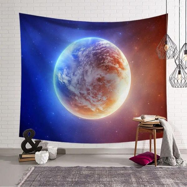 Arazzi Mysterious Universe Starry Sky Space Wall Abetti appeso Grande stella per la camera da letto Tone