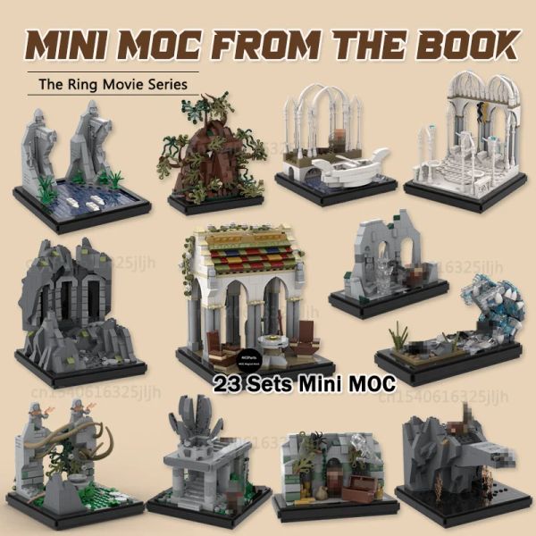 Блоки Mini Moc из книги «Сцена сцены» блокирует стипендию технологии Кольцевой технологии кирпич