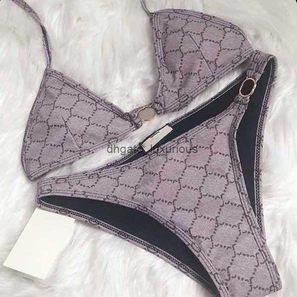 G Auxinagem de biquíni de maiô para mulheres tanga de tanga sets de verão biquínis encobrimento de designer de luxo nadar usando banho sexy bademode chd2306122