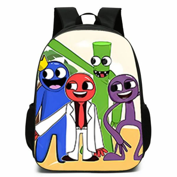 Сумки Rainbow Friends вентиляция водонепроницаемых детского сада ученика школьные сумки для плеча детские рюкзак рюкзак детей подарка на день рождения подарок