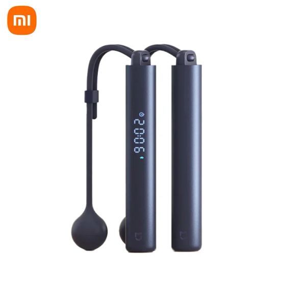 Controllo Xiaomi Mijia Smart Skripping Jump Rope Counter con Xiaomi Fit APP Calcolo calorico regolabile Calcolo Sport Fitness Professional