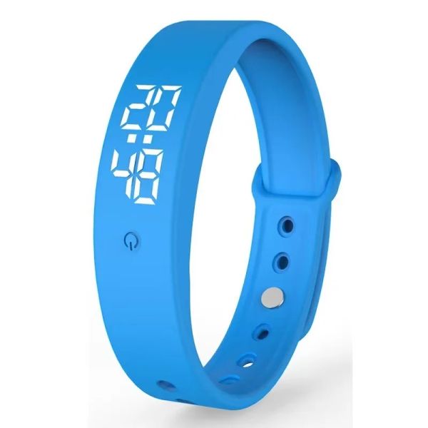 Braccialetti v9 monitoraggio della temperatura corporeo del termometro allarme vibrazione braccialetto intelligente smartband