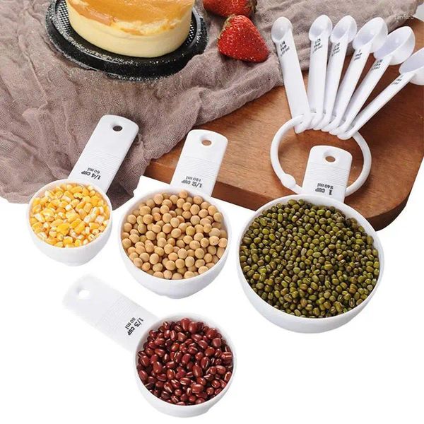 Ferramentas de medição de 10pcs/copo de copo de copo líquido colheres de poço PP Gadgets de cozinha para cozinhar cozimento